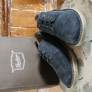 Florsheim-Boys Navy Leather Shoe Size 5